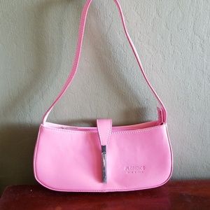 Pink leather purse